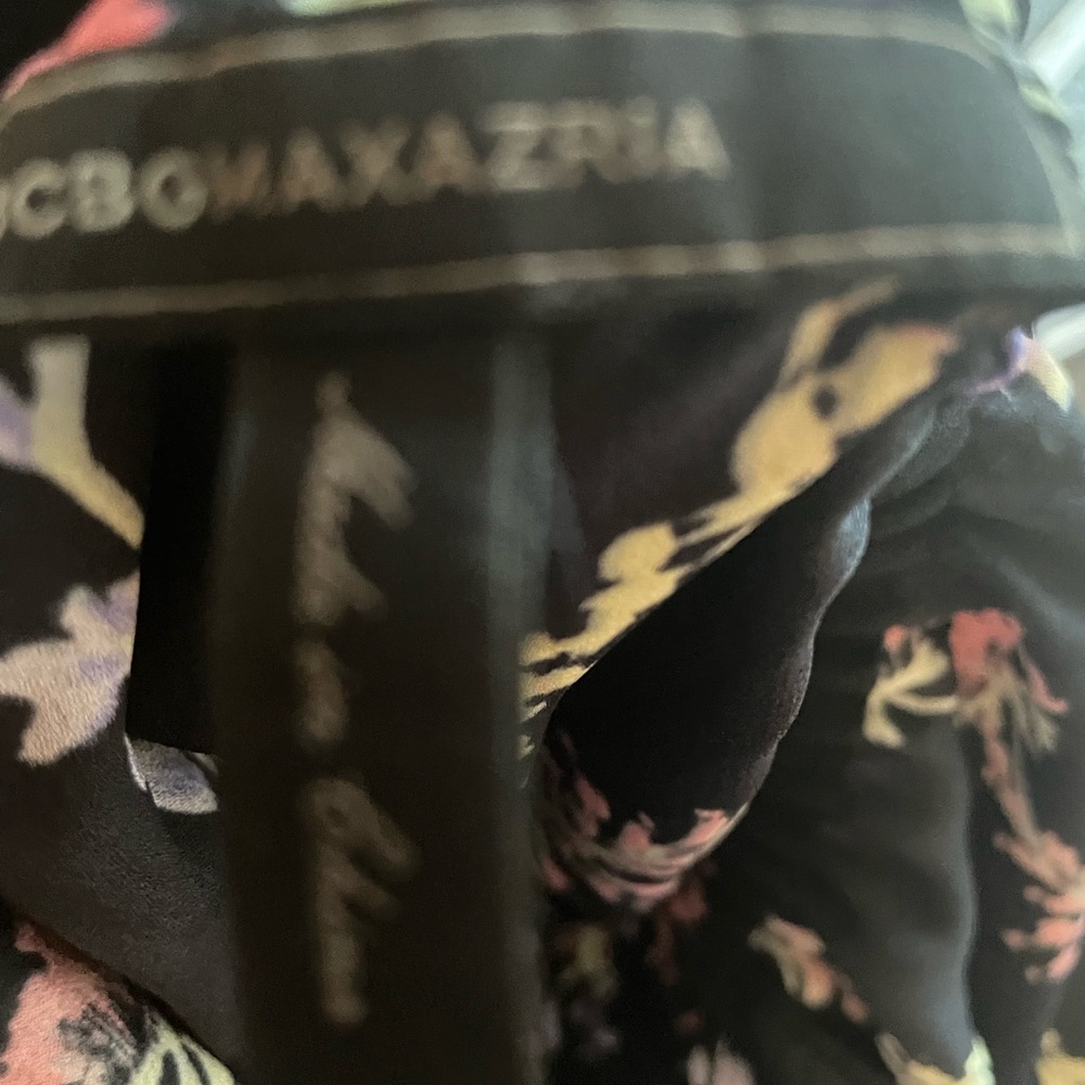 BCBG black floral Isla print romper. worn once. 109 retail - Picture 10 of 11